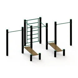 Features and considerations related to public exercise equipment