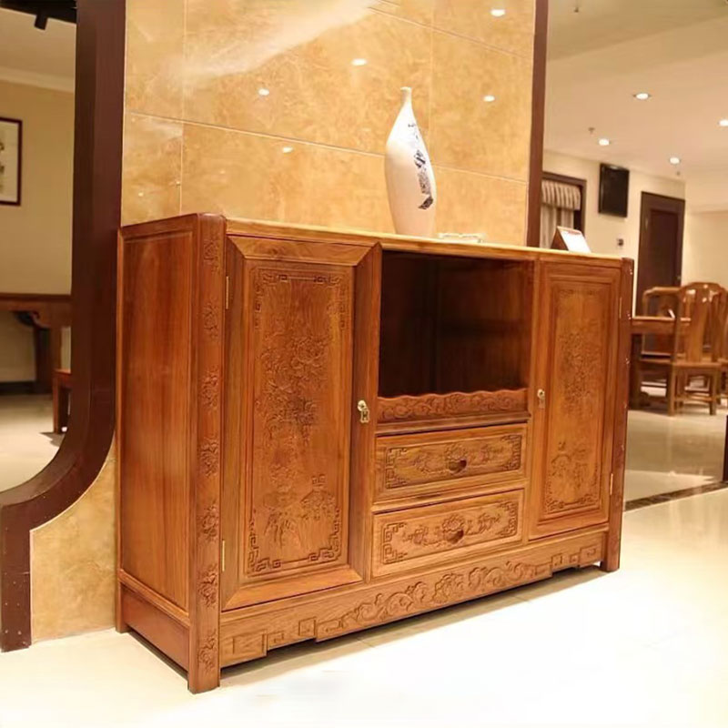 Chinese Mahogany Dining Cabinets