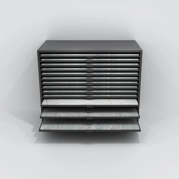 Combination Drawer Hanging Display Stand for Tile Stone